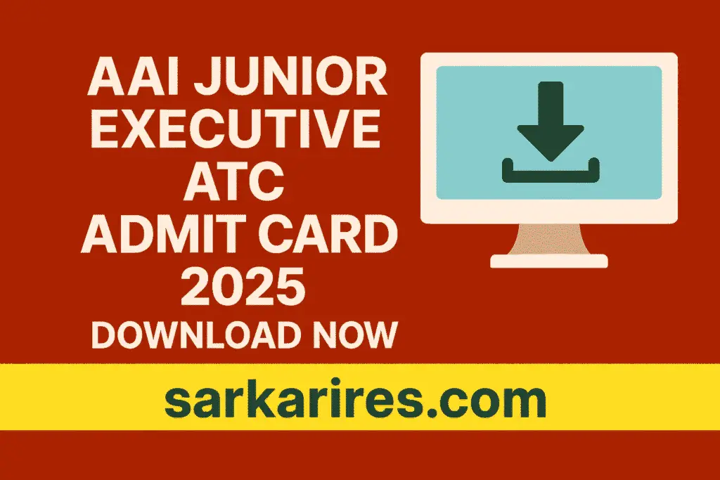 AAI Junior Executive ATC Admit Card
