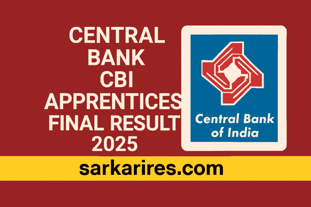 Central Bank CBI Apprentices Final Result 2025