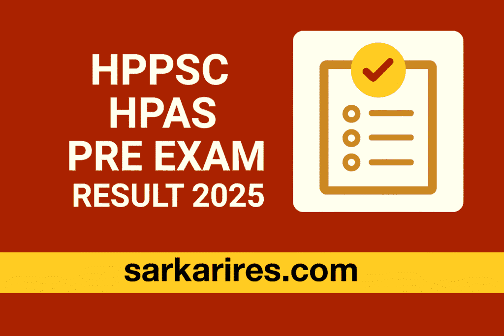 HPPSC HPAS Pre Exam Result 2025