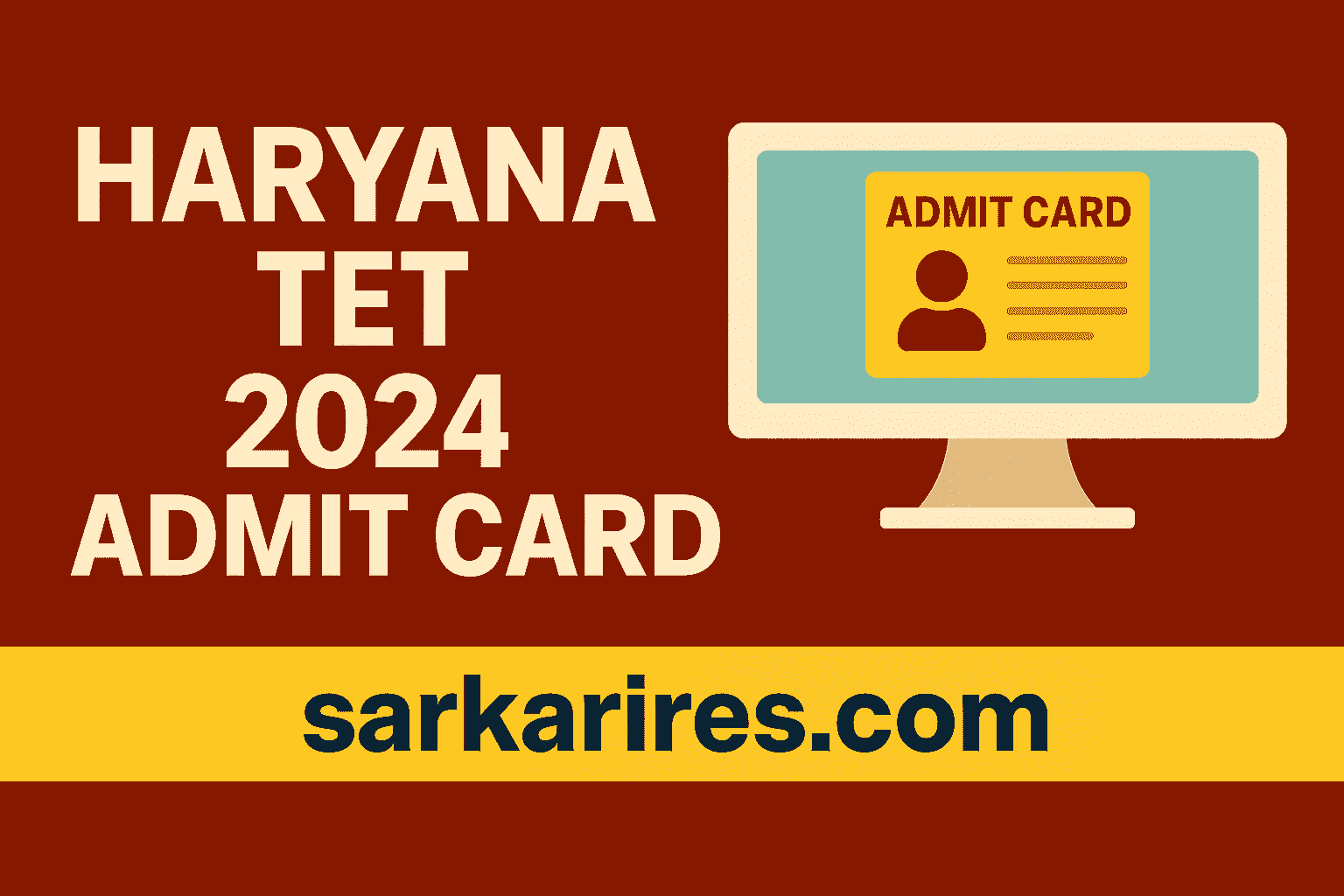 Haryana TET 2024 Admit Card – Download