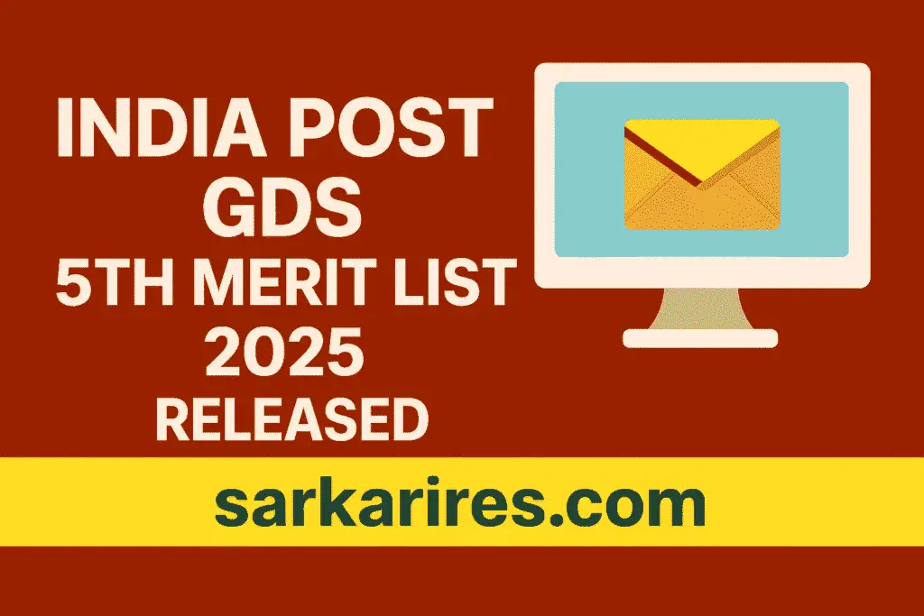 India Post GDS 5th Merit List 2025 – Released