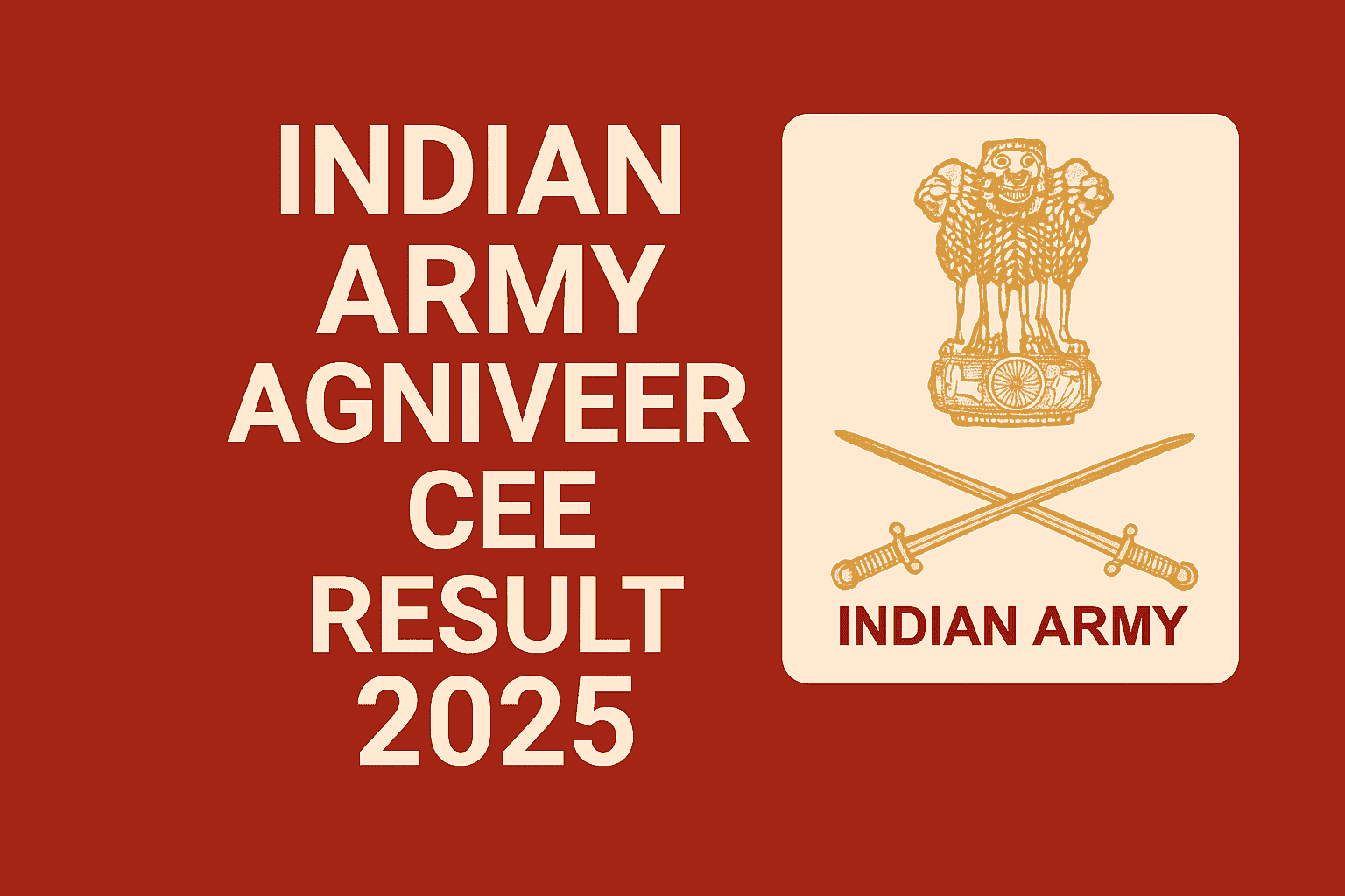 Indian Army Agniveer CEE Result 2025 Declared