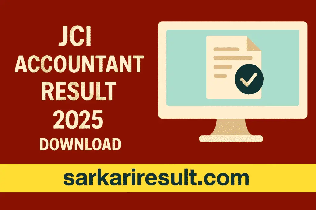 JCI Accountant Result 2025 – Download Now