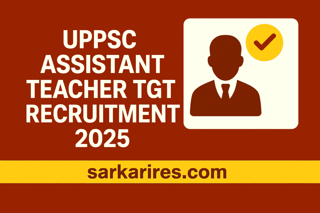 UPPSC Assistant Teacher TGT Recruitment 2025
