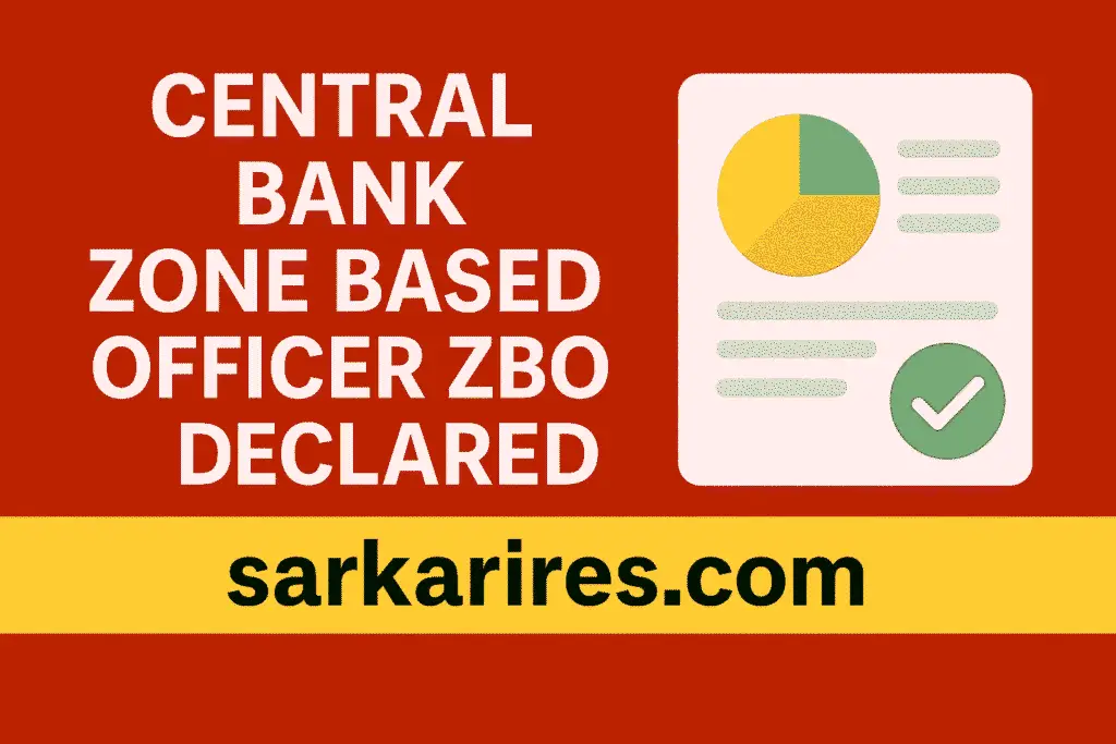 Central Bank Zone Based Officer ZBO Result 2025 – Declared