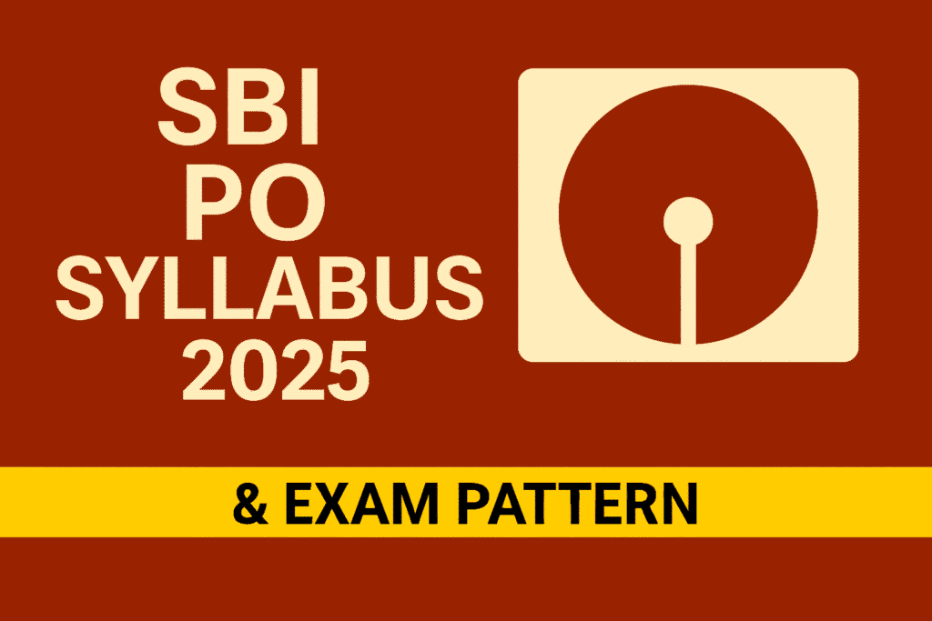 SBI PO Syllabus 2025