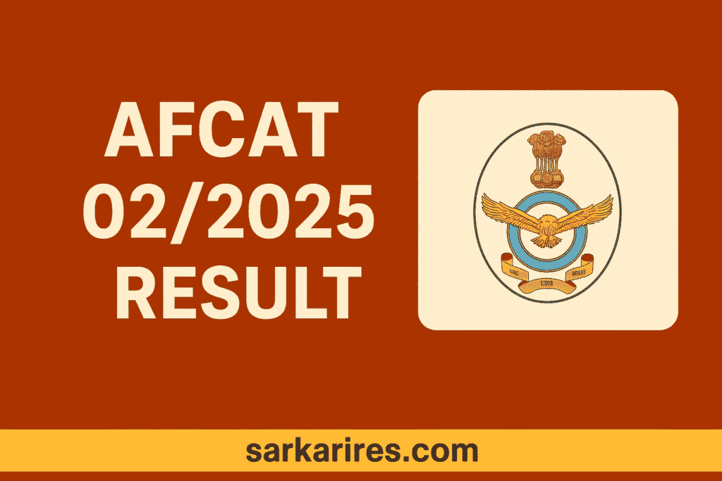 AFCAT 02/2025 Result

