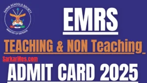 EMRS Admit Card 2025