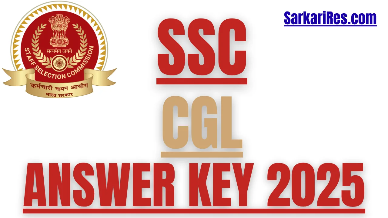 SSC CGL Answer Key 2025