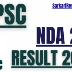 UPSC NDA 2 Result 2025
