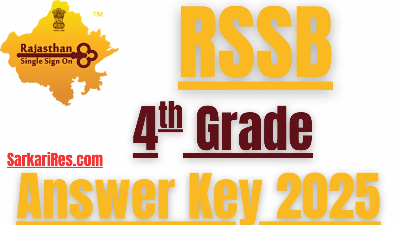 rajasthan 4th grade answer key 2025